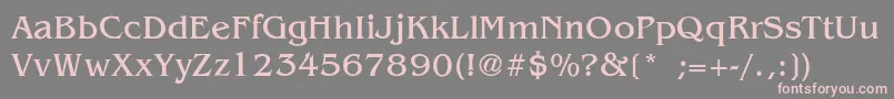 More about BanwicLight Font BanwicLight Font – Pink Fonts on Gray Background