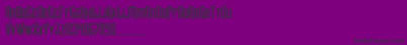 BlnkerTtf Font – Black Fonts on Purple Background