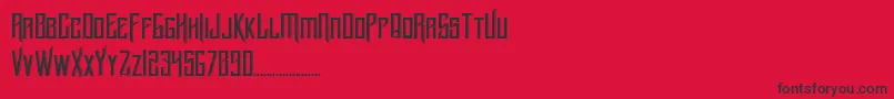 BlnkerTtf Font – Black Fonts on Red Background