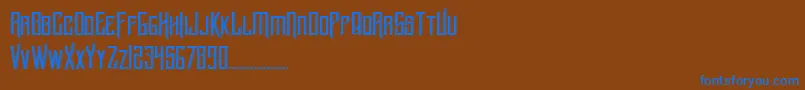 BlnkerTtf Font – Blue Fonts on Brown Background