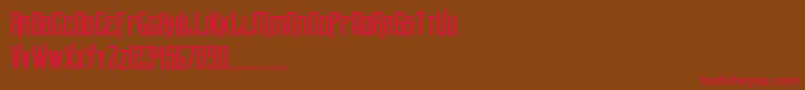 BlnkerTtf Font – Red Fonts on Brown Background