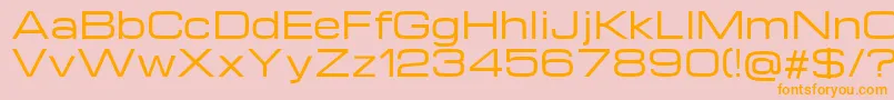 Michroma Font – Orange Fonts on Pink Background