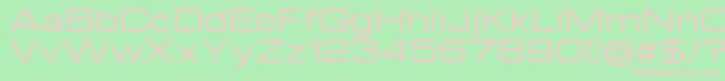 Michroma Font – Pink Fonts on Green Background