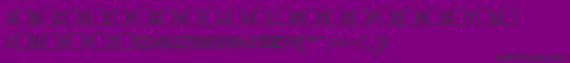 フォントRoninset3 – 紫の背景に黒い文字