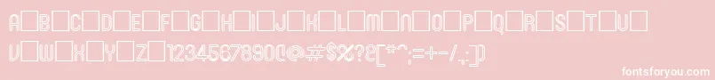 Roninset3 Font – White Fonts on Pink Background