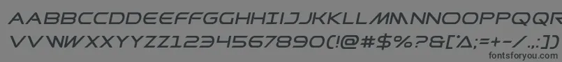 フォントPrometheanital – 黒い文字の灰色の背景