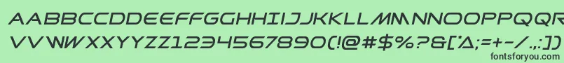 フォントPrometheanital – 緑の背景に黒い文字