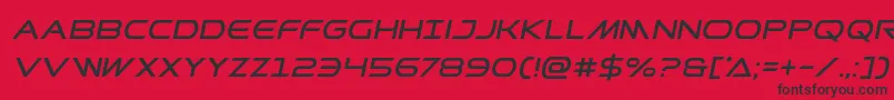 Prometheanital Font – Black Fonts on Red Background