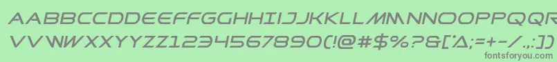 Prometheanital Font – Gray Fonts on Green Background
