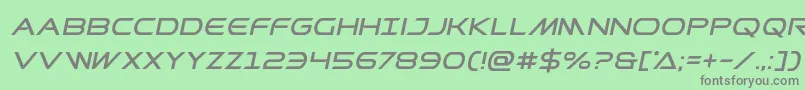 Шрифт Prometheanital – серые шрифты на зелёном фоне