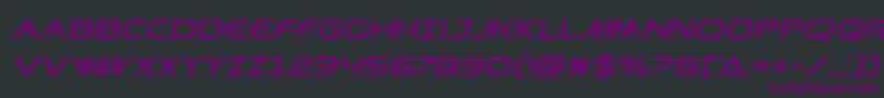 Шрифт Prometheanital – фиолетовые шрифты на чёрном фоне