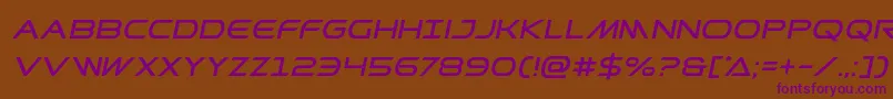 Prometheanital Font – Purple Fonts on Brown Background