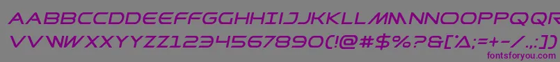 Prometheanital Font – Purple Fonts on Gray Background