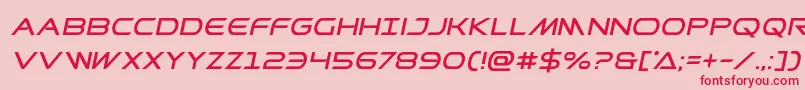 Prometheanital Font – Red Fonts on Pink Background