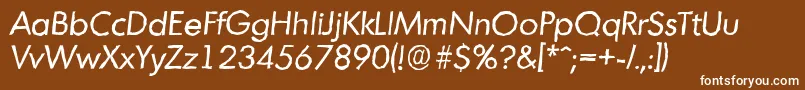 MontrealantiqueItalic Font – White Fonts on Brown Background