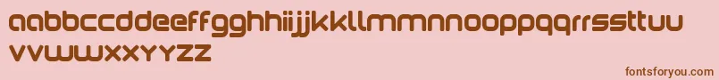 フォントPaola – ピンクの背景に茶色のフォント