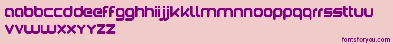 Czcionka Paola – fioletowe czcionki na różowym tle