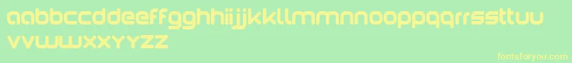Paola Font – Yellow Fonts on Green Background