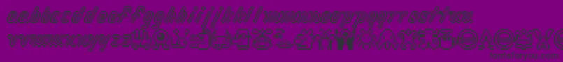 Macrodig Font – Black Fonts on Purple Background