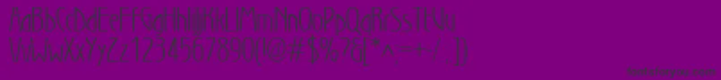 Secessionlight Font – Black Fonts on Purple Background