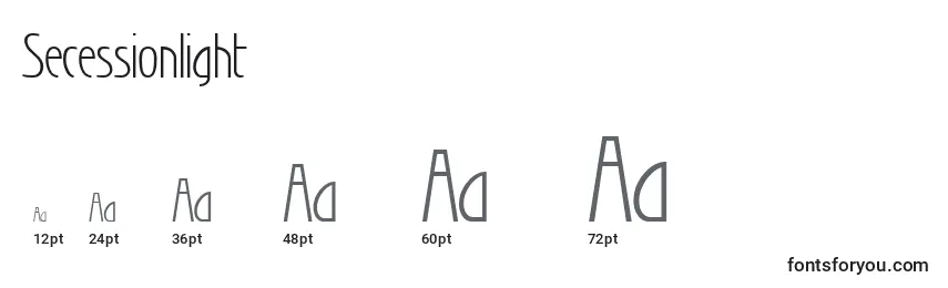 Tailles de police Secessionlight