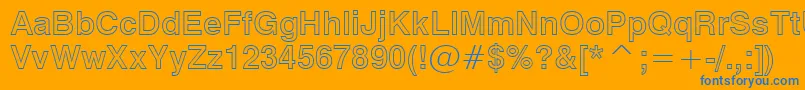 Swz721bo Font – Blue Fonts on Orange Background