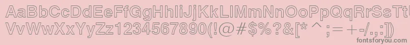 Swz721bo Font – Gray Fonts on Pink Background