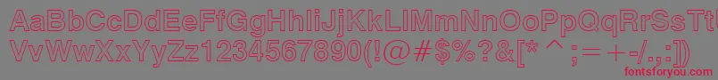 Swz721bo Font – Red Fonts on Gray Background