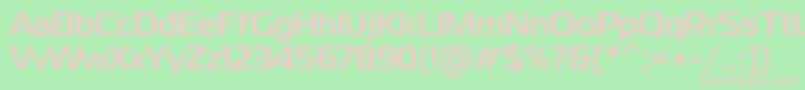 MagistralttBold Font – Pink Fonts on Green Background