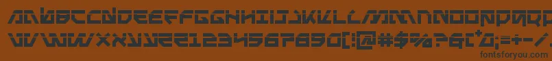 Metalstormlaser Font – Black Fonts on Brown Background