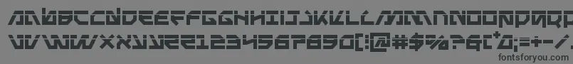 Metalstormlaser Font – Black Fonts on Gray Background