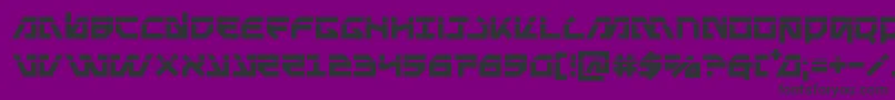 フォントMetalstormlaser – 紫の背景に黒い文字