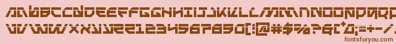 Metalstormlaser Font – Brown Fonts on Pink Background