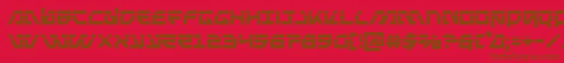 Metalstormlaser Font – Brown Fonts on Red Background