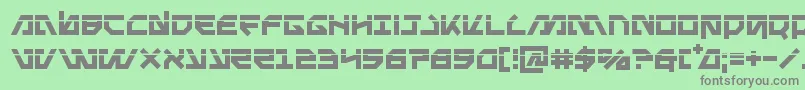 Metalstormlaser Font – Gray Fonts on Green Background