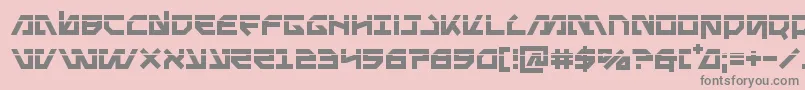 Metalstormlaser Font – Gray Fonts on Pink Background