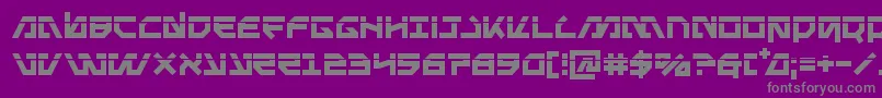 Metalstormlaser Font – Gray Fonts on Purple Background