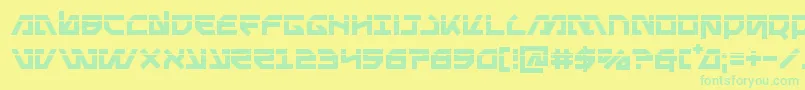 Шрифт Metalstormlaser – зелёные шрифты на жёлтом фоне
