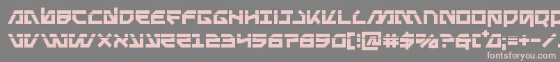Metalstormlaser Font – Pink Fonts on Gray Background