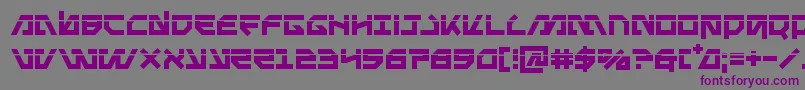 Metalstormlaser Font – Purple Fonts on Gray Background
