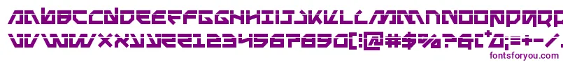Metalstormlaser Font – Purple Fonts on White Background