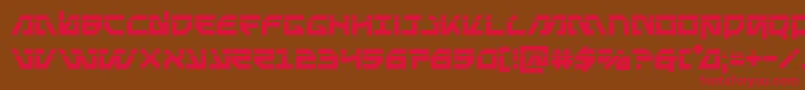 Metalstormlaser Font – Red Fonts on Brown Background