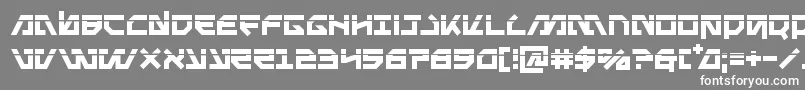 Metalstormlaser Font – White Fonts on Gray Background