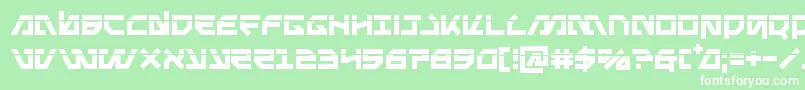 Metalstormlaser Font – White Fonts on Green Background