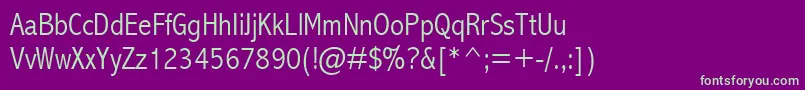 Шрифт AbadiMtCondensedLight – зелёные шрифты на фиолетовом фоне