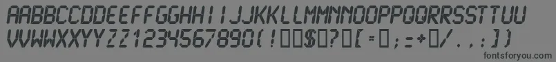Lcdmu Font – Black Fonts on Gray Background