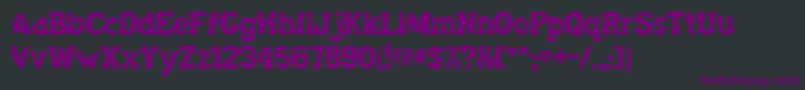 Decaying ffy Font – Purple Fonts on Black Background