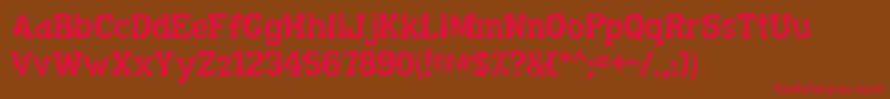 Decaying ffy Font – Red Fonts on Brown Background