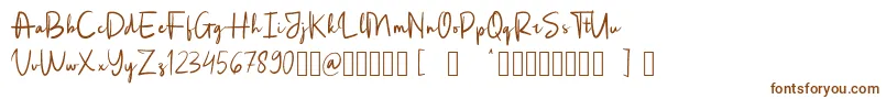 Rotterdam Font – Brown Fonts on White Background
