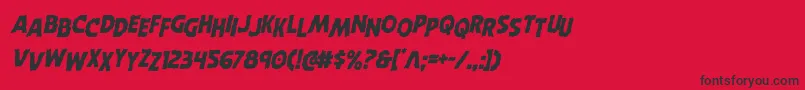 Horroweenstagital Font – Black Fonts on Red Background